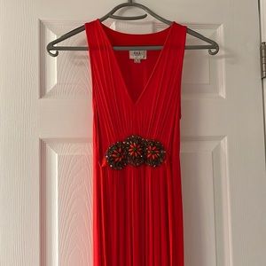 Reddish Orange ECI maxi dress